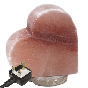 Wholesale Hand Carved Pink Himalayan Crystal Rock Salt Heart Lamp <b>Dimmer</b> Cord Included - Product Image 5