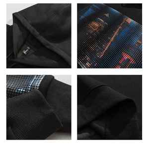 Sweat-shirts pour hommes à la mode, écologiques, imperméables, doublés, à manches longues, de haute qualité, avec logo personnalisé, en polyester/rayonne - Product Image 5