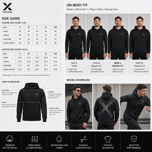 Sudadera con Capucha X Sports City para Hombre, Personalizada, de Algodón y Poliéster, 360 GSM, con Acabado y Diseño Simple y Gráfico, con Estampado Reflectante - Product Image 6