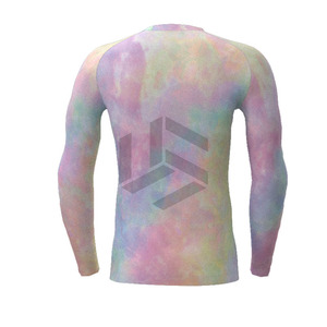 Camiseta de Compresión Sublimada Personalizada para Hombre, Ajustada, Elástica, Deportiva, para Entrenamiento, Fitness, Protección UV - Product Image 2