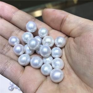 Perlas Blancas Naturales de Agua Dulce Edison de 10-12 mm, Círculo Perfecto con Fuerte Brillo, Ligeras Imperfecciones, Perlas Sueltas que se Pueden Usar - Product Image 3