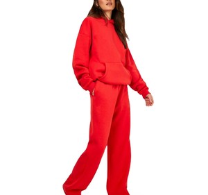 Conjunto deportivo de forro polar para mujer al por mayor, conjunto a juego para invierno, marcas de ropa deportiva, logotipo personalizado, MOQ bajo - Product Image 6