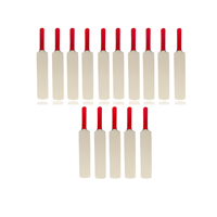 Precio al por mayor, calidad superior, acabado blanqueado, estilo clásico, Mini bate de Cricket de madera, agarre de goma de 15 "y 12", embalaje personalizado