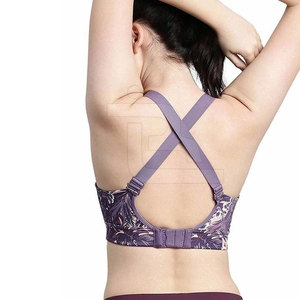Soutien-gorge de sport pour femme grande taille, sans coutures, respirant, à bretelles croisées, maintien moyen, idéal pour le yoga, la course et les activités sportives – Meilleure vente - Product Image 4