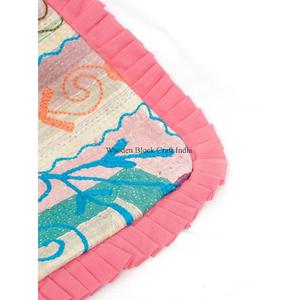 Sac à bandoulière et pochette Kantha pour femme, style bohème indien, fait main, léger, grand format, pour voyage et usage quotidien - Product Image 5