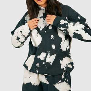 Sweat-shirt à capuche en polaire uni pour femme 2026, manches longues, coupe oversize, brodé, style décontracté streetwear - Product Image 1