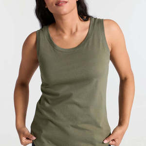 Wholesale Fashion <b>Ladies</b> Solid <b>Vests</b> Sleeveless Casual Women Tank <b>Top</b> Fitness Wear Women Tank <b>Top</b> - Product Image 4