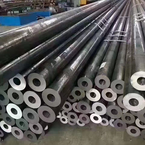 ท่อเหล็กคาร์บอนไร้รอยต่อขนาดเส้นผ่านศูนย์กลางใหญ่ คุณภาพสูง มาตรฐาน ASTM ทนทาน พื้นผิวขัดเงาสีดำ สำหรับอาคารสำนักงาน - Product Image 3