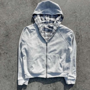 Sudadera con capucha extragrande de doble cara estilo gótico para mujer – Estilo Joker con cremallera para ropa urbana |   Sudadera con capucha de moda coreana para parejas - Product Image 5