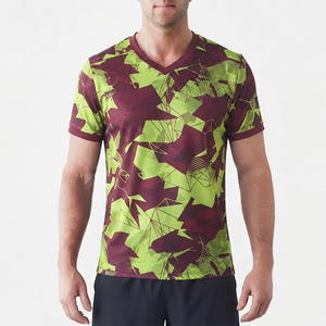 เสื้อยืดทรงสปอร์ตทันสมัยสำหรับผู้ชาย บริการผลิตเสื้อผ้าขายส่งตามสั่ง ผ้าทนทานสำหรับผู้ชาย - Product Image 1