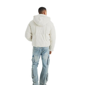 Veste d'hiver pour homme grande taille, imperméable, chaude, matelassée, effet bulle, fermeture éclair, style streetwear, nylon - Product Image 4