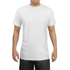 เสื้อยืดผู้ชาย โพลีเอสเตอร์ 100% ปักลายเรียบๆ ทรงปกติ โอเวอร์ไซส์ เนื้อผ้านุ่ม ระบายอากาศดี คอกลม แขนสั้น เหมาะสำหรับออกกำลังกาย ใส่ลำลอง สั่งซื้อจำนวนมากได้ - Product Image 1