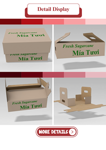 Cajas de Cartón Agrícolas Personalizadas, Ecológicas, Hechas con Materiales Reciclados (Cartón Corrugado), Fabricante Vietnamita, OEM/ODM - Product Image 3