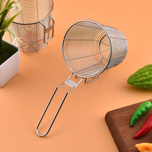 Morden Stainless Steel Spider Strainer Skimmer <b>Net</b> Spoon Modern Metal Ladle with Slotted <b>Wire</b> for Cooking & Parties Wholesale - Product Image 6