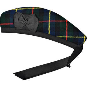 Gorra Clásica Negra Highland Glengarry con Tartán Macleod of Haris y Cintas Decorativas Auténticas 2026 - Product Image 5