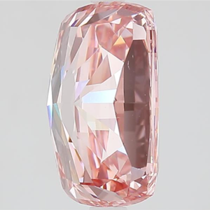 Diamant de laboratoire taille coussin 4 carats, couleur rose vif fantaisie, clarté VS, certifié IGI, excellente taille, diamant non monté, échelle de dureté 10 Mohs - Product Image 2