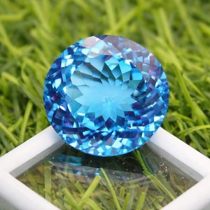 Piedra Preciosa de Topacio Azul Natural, Piedra Suelta con Certificado IGI, Ligera, para la Elaboración de Joyas, Anillos y Colgantes - Product Image 4