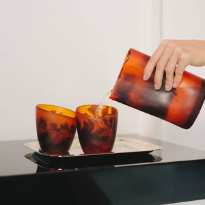 Ensemble de gobelets en résine écologiques de luxe, motif tourbillon aquatique, compatibles lave-vaisselle et micro-ondes, personnalisables pour le vin et les jus - Product Image 1