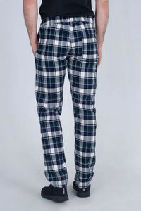 Pantalon de pyjama en flanelle à carreaux classiques pour hommes, taille plus, décontracté, chaud et élégant pour les nuits d'hiver - Product Image 3
