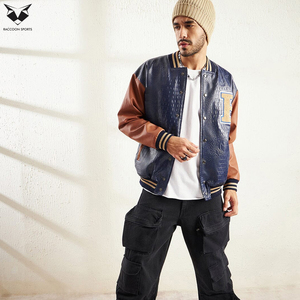 2026 Customized Contrast Color Men Outer Wear Comfortable Different Size Winter Wear For Adult College Baseball Varsity Jacket - Product Image 4