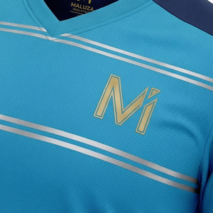 Conjunto de entrenamiento de camiseta y pantalones cortos de fútbol personalizados, uniforme de fútbol transpirable, ropa deportiva para gimnasio y fitness, MALUZA INDUSTRIES - Product Image 5