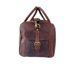 Bolsa de Viaje de Gran Capacidad, Bolsa de Fin de Semana Clásica, Bolsa de Mano para Pasar la Noche, Bolsa de Viaje de Cuero Genuino para Viajes - Product Image 5