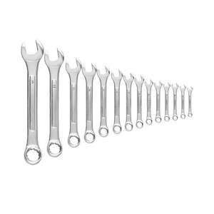 50% SALE CRV Type 12 Combination <b>Spanner</b> <b>Set</b> Durable Chrome-Plated Steel Hand Tool SAE <b>Metric</b> Sizes Open End Wrench NEW 2026 - Product Image 5