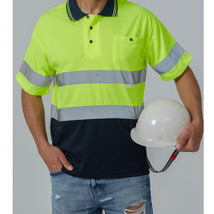 Ropa de Trabajo de Seguridad Asequible con Reflectores |   Camiseta Polo de Alta Visibilidad con Reflectores de Seguridad para Trabajo, Construcción y Uso en Exteriores - Product Image 2