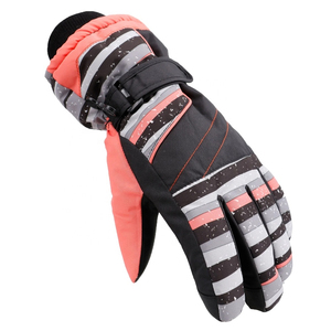 Nouveaux gants de ski au design personnalisé coloré, en polyester et cuir, imperméables, doublés, compatibles avec les écrans tactiles, gants Thinsulate - Product Image 3