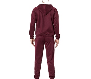 Chándal Deportivo de Alta Calidad para Hombre, Manga Larga, con Capucha y Cremallera, Logotipo Personalizado, Transpirable, 100% Algodón - Product Image 2