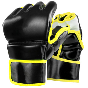 Guantes de MMA Ligeros Unisex de Nuevo Diseño, % Cuero Vacuno Original, Agarre de Cuero, Guantes de Entrenamiento de Artes Marciales para Exteriores - Product Image 1