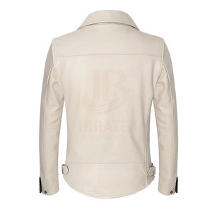 Vente directe d'usine, nouvelle arrivée, veste en cuir pour homme à manches longues, veste en cuir d'hiver personnalisée en gros - Product Image 2