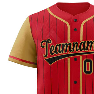 Camiseta de Béisbol de Manga Corta Personalizada, Venta Directa de Fábrica, Nuevo Estilo, Ropa Deportiva para Hombre - Product Image 4