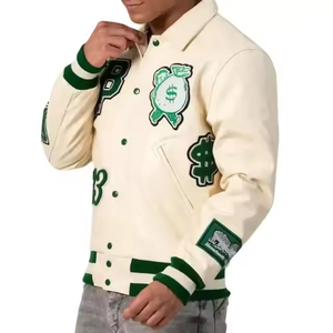 Mens Varsity <b>Jacket</b> Oversized Streetwear Letterman <b>Jacket</b> Custom Embroidered <b>Baseball</b> <b>Bomber</b> <b>Jacket</b> - Product Image 1