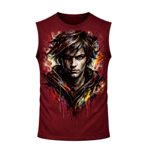 Camiseta deportiva sin mangas para hombre, corte atlético, tela transpirable, perfecta para entrenamientos, ejercicio y uso diario. - Product Image 4