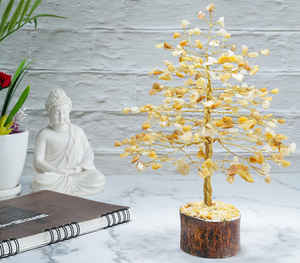 Vente en gros d'aventurine jaune de qualité supérieure M-SEAL arbre à base de bois décoration de la maison pierre semi-précieuse artisanale pierre précieuse Feng Shui - Product Image 5