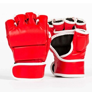 Gants de sport en cuir PU pour MMA, Muay Thai, sacs de frappe, demi-doigts, avec logo personnalisé – Vente en gros - Product Image 1