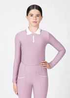Chemise de base pour l'équitation pour enfants, tissu extensible doux, coupe décontractée élégante, confortable, haute qualité, évacuation de l'humidité, respirante