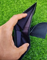 Buatan tangan desainer Bifold pria dompet kualitas tinggi baja kulit sapi Drum kering penuh Grain NDM kulit kustom sabuk panjang wanita