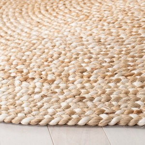 Alfombra Clásica Rústica de Yute Natural, Pelo Medio, Delgada, Lavable a Máquina, Fácil de Limpiar, Duradera, Ecológica, Hecha a Mano - Product Image 3