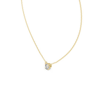 Colgante de Diamante Redondo Cultivado en Laboratorio en Oro Blanco de 14K para Mujer |   Ropa de Boda |   Diamante Cultivado Nuevo - Product Image 6