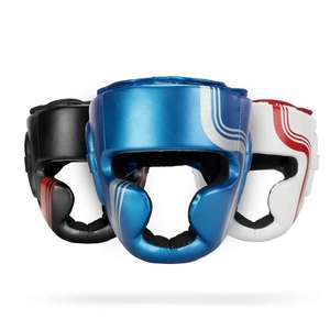 Protège-tête de boxe et de taekwondo pour adultes en cuir PU véritable respirant et personnalisable, unisexe - Product Image 2