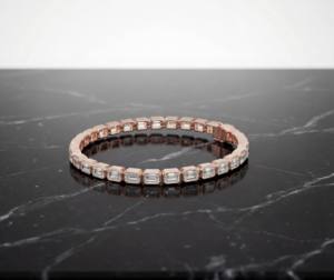 สร้อยข้อมือเงินแท้ชุบทองคำขาวประดับเพชร ดีไซน์หรูหรา ระยิบระยับ เหมาะสำหรับงานแต่งงาน ของขวัญสำหรับผู้หญิง หรืองานปาร์ตี้ - Product Image 2