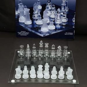 Different Sizes <b>Chess</b> <b>Set</b> Available Board Game Creative <b>Glass</b> <b>Chess</b> - Product Image 5
