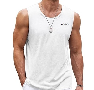 Plus Size Men's Cotton Tank Top Sleeveless Gym Fitness Training <b>Vest</b> Casual Sport Wear - Product Image 3