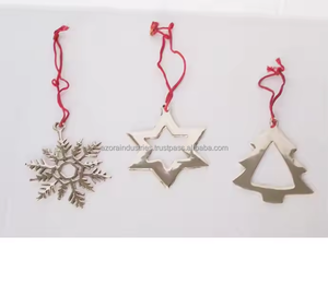 Decoraciones colgantes de Navidad Latón antiguo Adorno para el hogar interior y exterior Estilo modelo Adornos navideños duraderos - Product Image 3