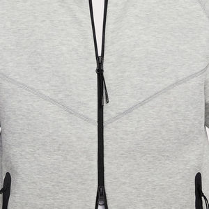 Sweat à capuche zippé unisexe en polaire technique premium, vêtement de sport léger personnalisé, veste décontractée à fermeture éclair intégrale pour la vente en gros - Product Image 5
