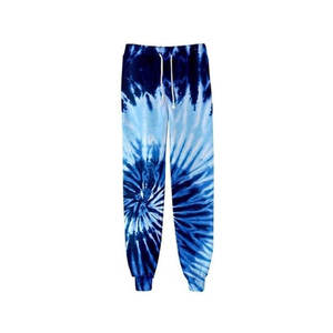 Ensemble de survêtement tie-dye bleu personnalisé, sweat-shirt à capuche et pantalon de jogging assortis, streetwear décontracté, ensemble sportswear deux pièces - Product Image 3