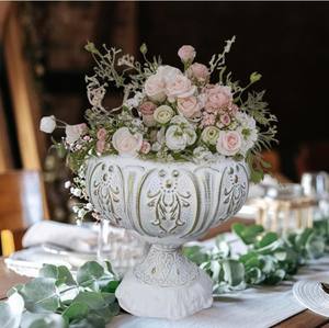 Maceta de Aluminio Estilo Vintage Roman Plant, Urna para Plantas de Interior y Flores Secas, para Fiestas en Casa, Bodas y Otras Ocasiones - Product Image 6