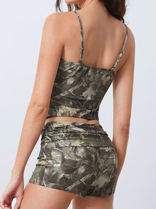 Trendy Hot Pink Ribbed One Shoulder Crop Top High Waist Biker <b>Shorts</b> Two Piece Set Comfortable Breathable Fabric for Gym Yoga - Product Image 4